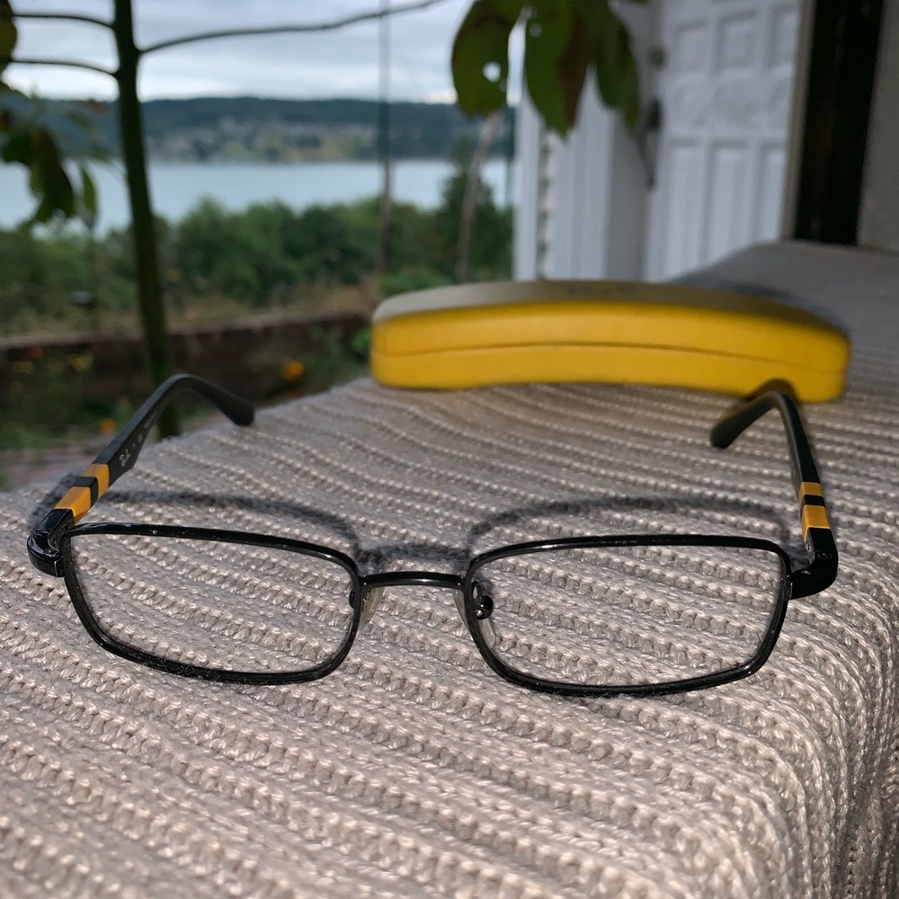 Ray-Ban Yellow & Black RB1030 Eyeglasses Frame.